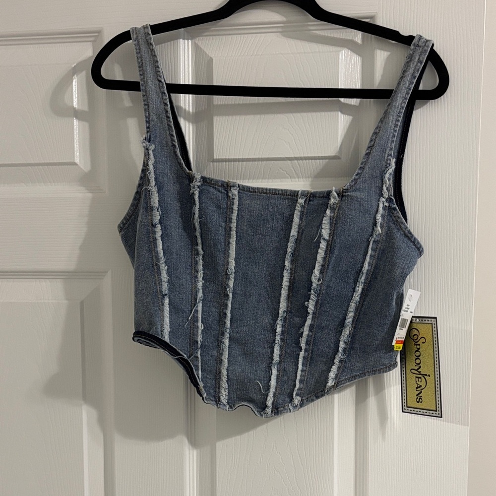 Blue Denim Women's Top - Picture 1 of 4